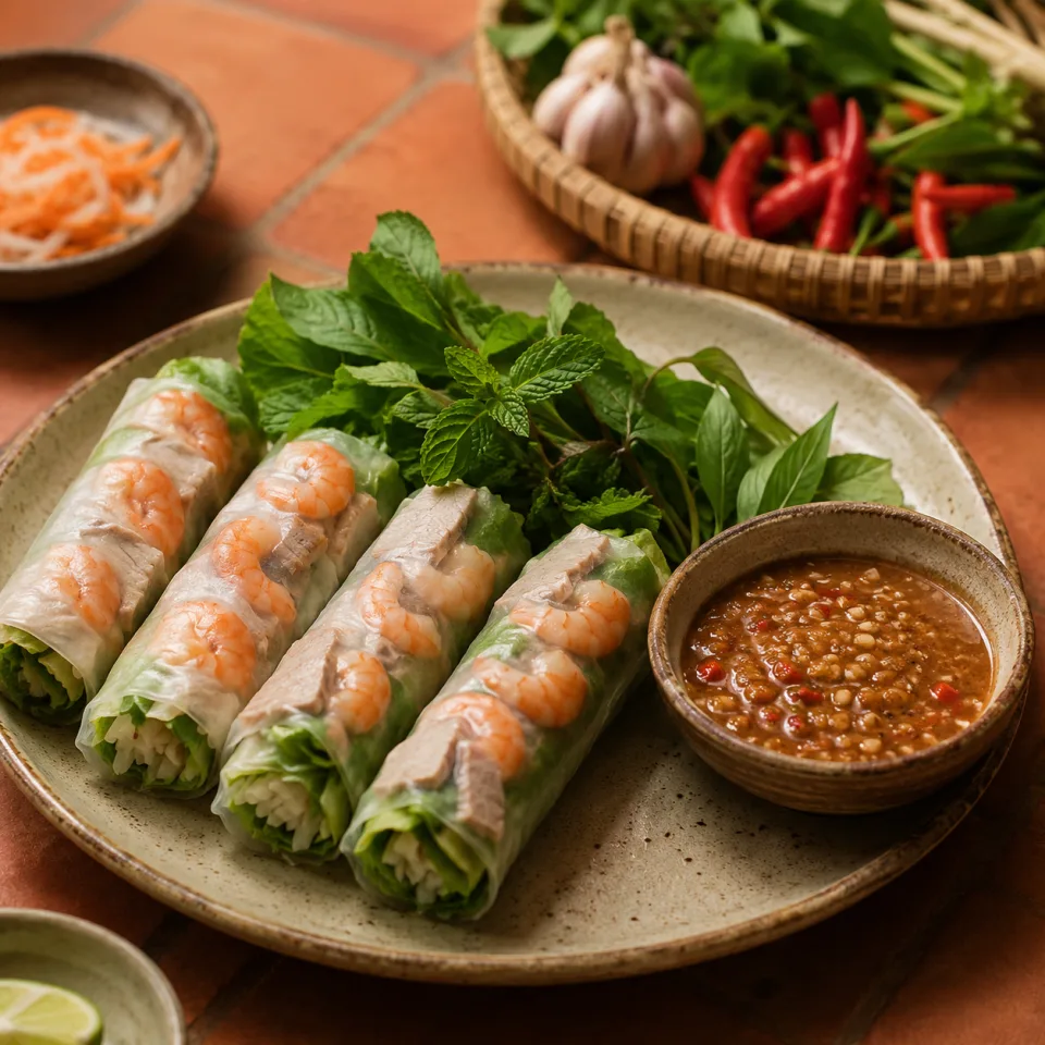 Khu chuẩn bị món chay riêng